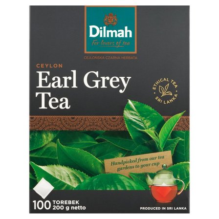 Dilmah Ceylon Earl Grey Tea Czarna herbata aromatyzowana 200 g (100 x 2 g) (1)