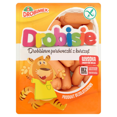 Drobimex Drobisie Drobisiowe paróweczki z kurcząt 250 g (1)