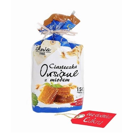 Ania ciasteczka owsiane z miodem 150g (1)