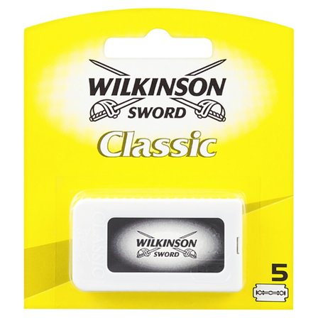 Wilkinson Sword Classic Żyletki do tradycyjnej maszynki na żyletki 5 sztuk (1)