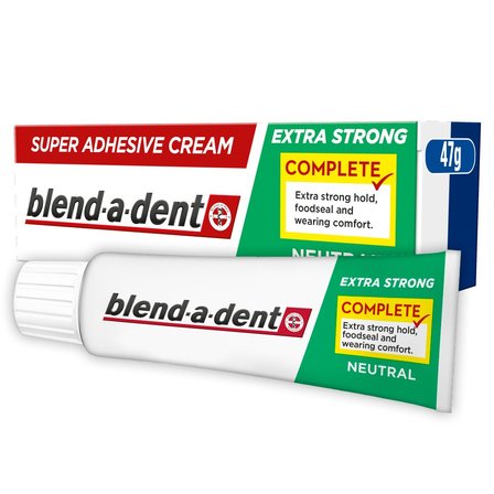 Blend-a-Dent Complete Neutral Super Adhesive Krem do protez neutralny,47 g (4)