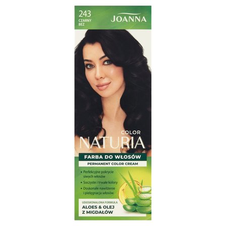 Joanna Naturia Color Farba do włosów czarny bez 243 (1)