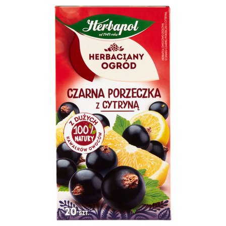 Herbapol Herbaciany Ogród Herbatka owocowo-ziołowa czarna porzeczka z cytryną 54 g (20 x 2,7 g) (3)
