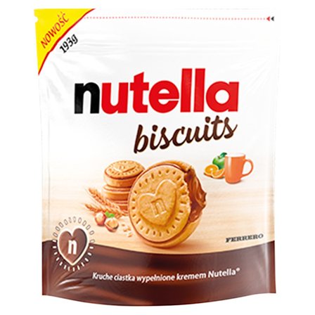 Nutella Biscuits Ciasteczka wypełnione kremem 193 g (14 sztuk) (1)