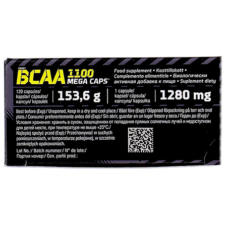 olimp BCAA MEGA CAPS 1100MG 120KAPS (2)