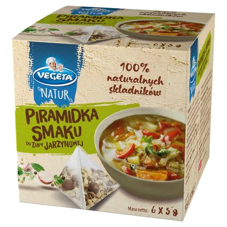 Vegeta Natur Piramidka smaku do zupy jarzynowej 30 g (6 x 5 g) (1)