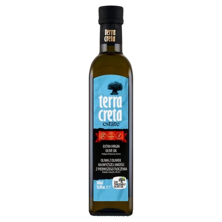 Terra Creta Oliwa z oliwek najwyższej jakości z pierwszego tłoczenia 500 ml (1)