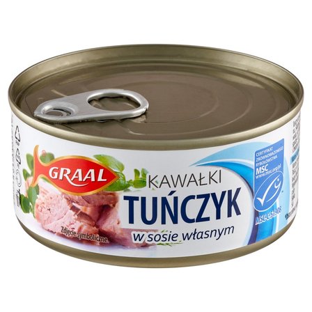 Graal Tuńczyk kawałki w sosie własnym 170 g (2)