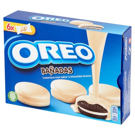 Oreo Ciastka kakaowe z nadzieniem o smaku waniliowym oblane białą polewą 246 g (12 sztuk) (2)