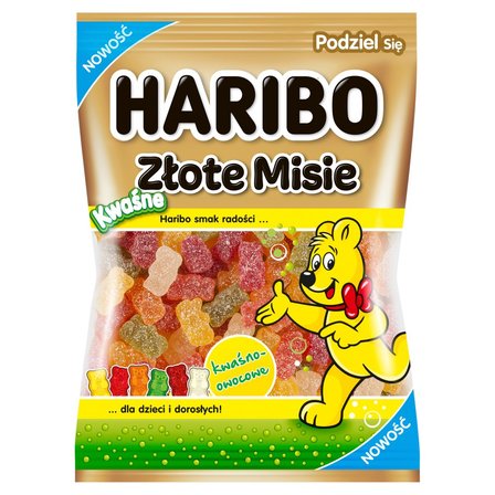 Haribo Złote Misie Żelki o smaku owocowym kwaśne 160 g (1)