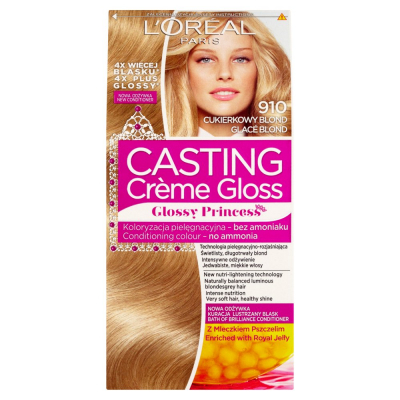 L'Oréal Paris Casting Crème Gloss Farba do włosów 910 Cukierkowy blond (1)