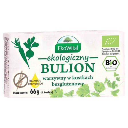 EkoWital Bulion warzywny w kostkach 66 g (6 sztuk) (1)