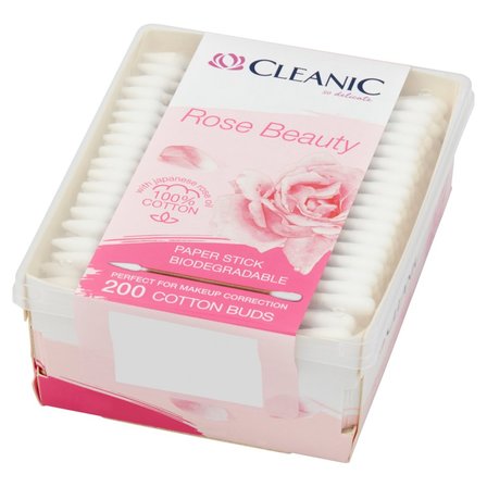 Cleanic Rose Beauty Patyczki higieniczne 200 sztuk (2)