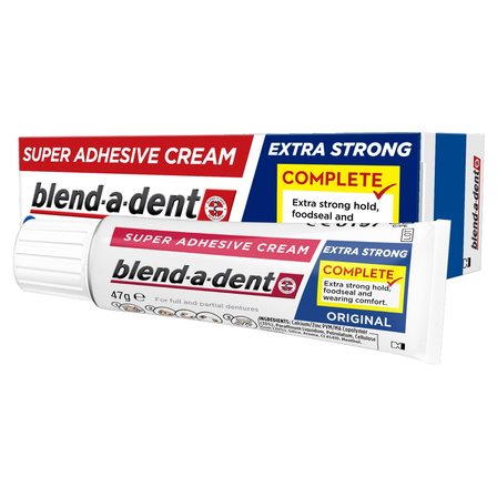 Blend-a-dent Complete Krem do protez o smaku original, 47 g (3)