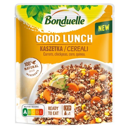 Bonduelle Good Lunch Kaszetka Mieszanka marchwi ciecierzycy kukurydzy i komosy ryżowej 250 g (1)