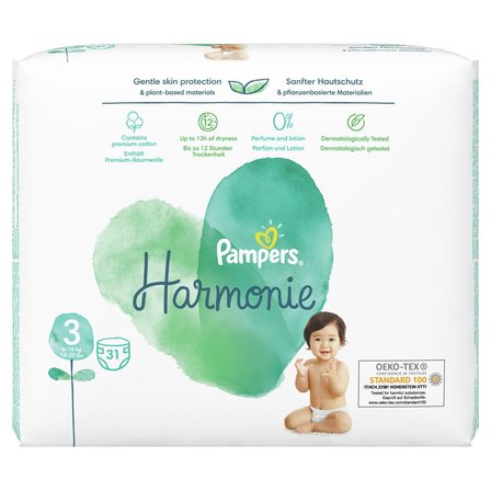 Pampers Harmonie Rozmiar 3, 31 pieluszki, 6kg-10kg (1)