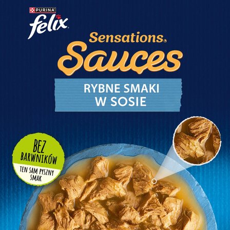 Felix Sensations Sauces Karma dla kotów rybne smaki w sosie 340 g (4 x 85 g) (3)