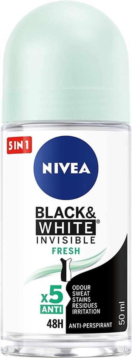 NIVEA Black&White Invisible Fresh Antyperspirant w kulce 50 ml (1)