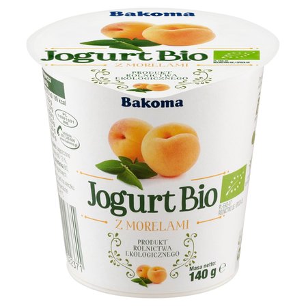 Bakoma Jogurt Bio z morelami 140 g (2)