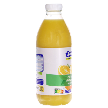 Eco+ sok z pomarańczy z pulpą 1 L (10)