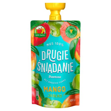 Drugie śniadanie Mus 100% mango jabłko 100 g (1)