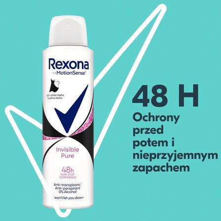 Rexona Invisible Pure Antyperspirant w aerozolu 150 ml (3)