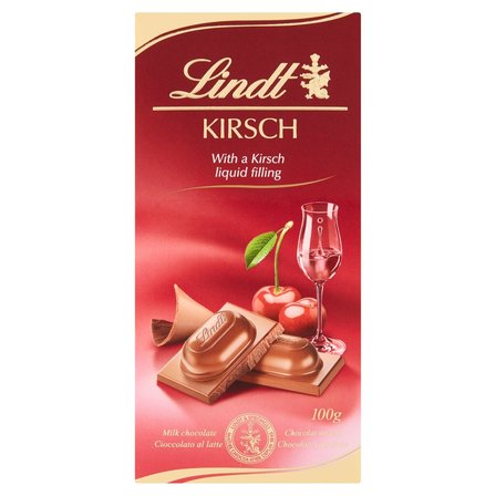 Lindt Czekolada mleczna z płynnym nadzieniem z likierem Kirsch 100 g (1)