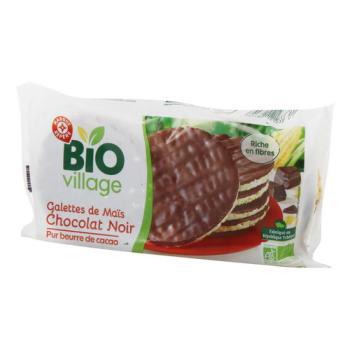 BIO WM Wafle kukurydziane podlane gorzką czekoladą 100g (1)