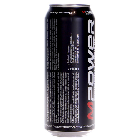 MPOWER napój gazowany energetyzujący z tauryną i kofeiną 500 ml (10)
