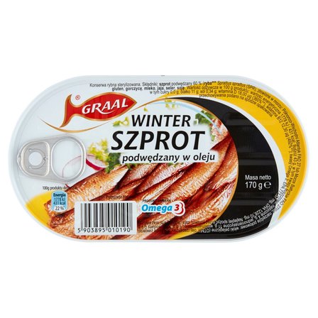 Graal Winter Szprot podwędzany w oleju 170 g (1)