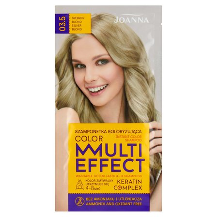 Joanna Multi Effect color Szamponetka koloryzująca srebrny blond 03.5 35 g (1)