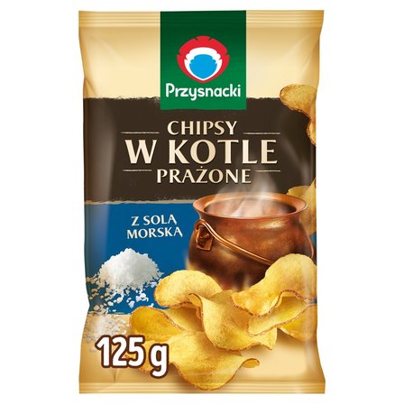 Przysnacki Chipsy w kotle prażone z solą morską 125 g (2)