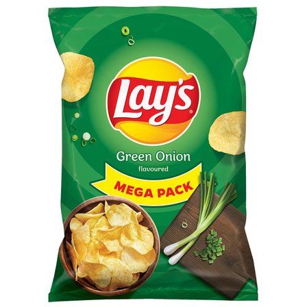 Lay's Chipsy ziemniaczane o smaku zielonej cebulki 200 g (1)