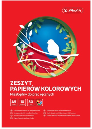 HERLITZ Papier kolorowy A5 10 kolorów (1)