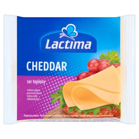 Lactima Ser topiony w plasterkach Cheddar 130 g (8 x 16,25 g) (1)