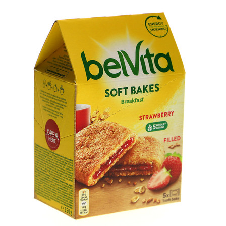 belVita Breakfast Ciastka zbożowe z nadzieniem truskawkowym 250 g (11)