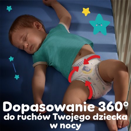 Pampers Night Pants Pieluchomajtki, rozmiar 6, 19 sztuk, 15kg+ (6)