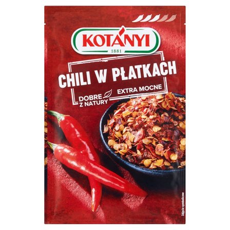 Kotányi Chili w płatkach extra mocne 8 g (1)