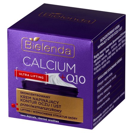 Bielenda Calcium +Q10 Krem napinający kontur oczu i ust przeciwzmarszczkowy 15 ml (2)