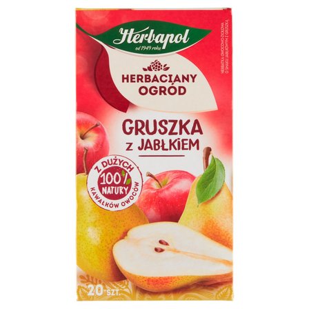 Herbapol Herbaciany Ogród Herbatka owocowo-ziołowa gruszka z jabłkiem 54 g (20 x 2,7 g) (1)