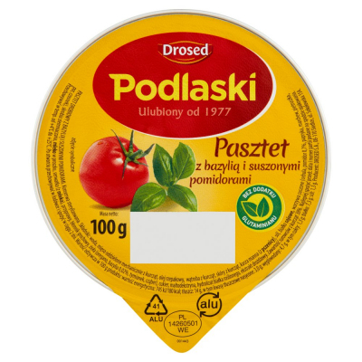 Drosed Podlaski Pasztet z bazylią i suszonymi pomidorami 100 g (1)