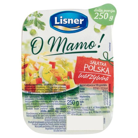Lisner O Mamo! Sałatka polska warzywna 250 g (1)