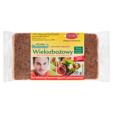 Mestemacher Chleb wielozbożowy pełnoziarnisty 500 g (1)