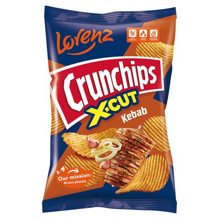 Crunchips X-Cut Chipsy ziemniaczane o smaku kebab 140 g (1)