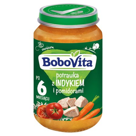 BoboVita Potrawka z indykiem i pomidorami po 6 miesiącu 190 g (1)