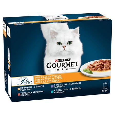 Gourmet Perle Karma dla kotów mini fileciki w sosie 1020 g (12 x 85 g) (1)