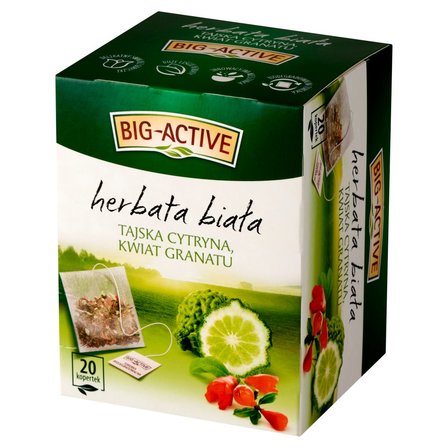 Big-Active Herbata biała tajska cytryna kwiat granatu 30 g (20 x 1,5 g) (2)