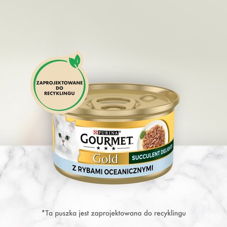 Gourmet Gold Karma dla kotów z rybą 85 g (2)