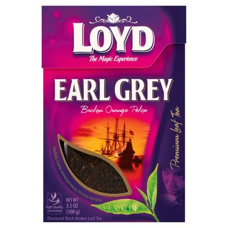 Loyd Earl Grey Herbata czarna aromatyzowana liściasta łamana 100 g (1)
