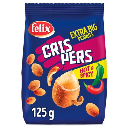 Felix Crispers Orzeszki ziemne smażone w skorupce o smaku paprykowym 125 g (2)